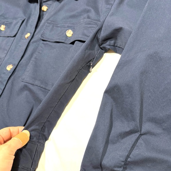 Abercrombie & Fitch Utility Mini Dress Skorts Navy Size M Long Sleeve Stretchy - Picture 6 of 15